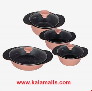سرویس قابلمه چدن گرانیتی 8 پارچه سیزلر sizler   