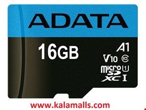 کارت حافظه 16 گیگابایت MicroSDHC ای دیتا مدل Premier کلاس 10 با استاندارد UHS-I و سرعت 100MBps به همراه آداپتور 