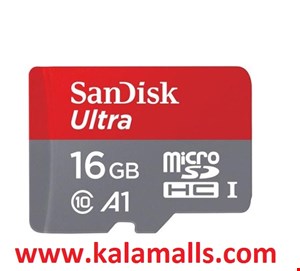  کارت حافظه microSDHC سن دیسک مدل Ultra A1 کلاس 10 استاندارد UHS-I U1 سرعت 98MBps ظرفیت 16 گیگابایت به همراه آداپتور SD  